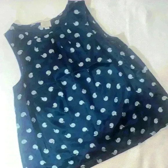 Anthropologie Postmark 100% silk snail blouse - Picture 1 of 6